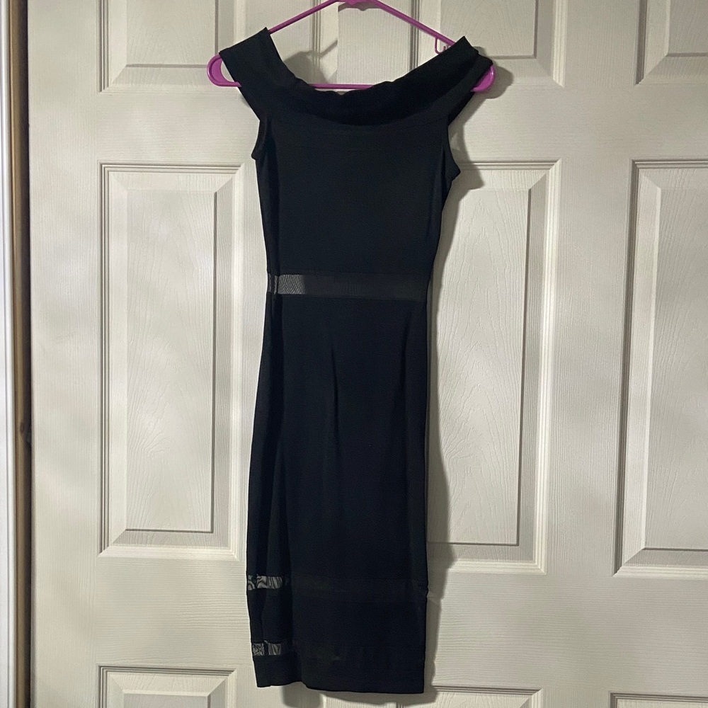 Fashion Nova Black Midi Dress